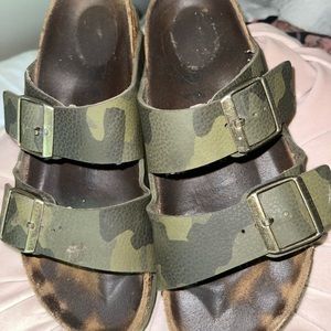 Birkenstock camouflage sandals